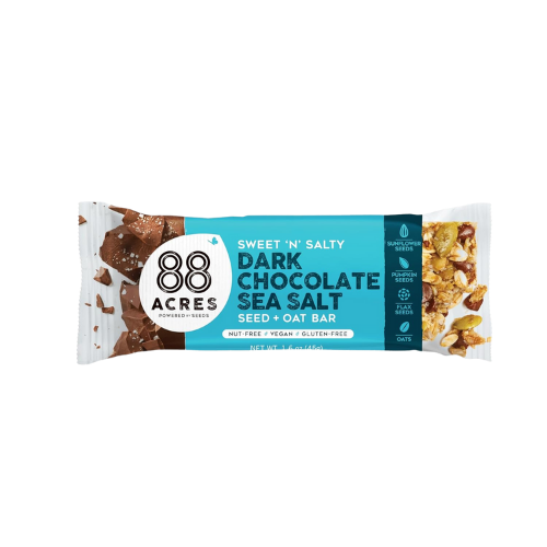 88 Acres, Dark Chocolate Sea Salt Seed Bar, 1.6 Ounce